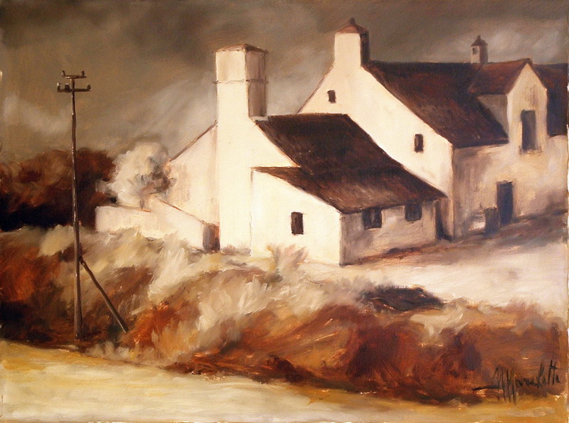 Casale - olio su tela